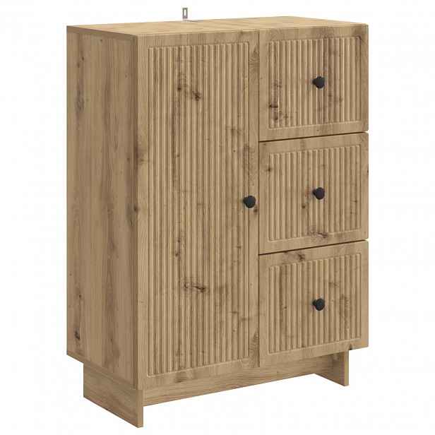 vidaXL Servírovací skříň Dub artisan 66 x 34,5 x 90 cm