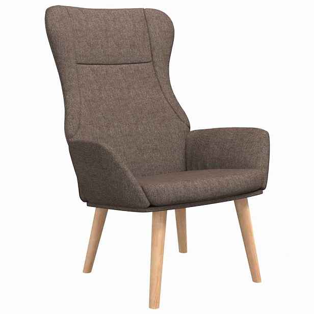 vidaXL Relaxační židle taupe textil