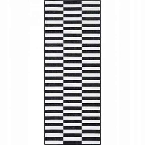 Koberec Běhoun 80x200 cm, oboustranný, plochý tkaný pro chodbu-předsíň