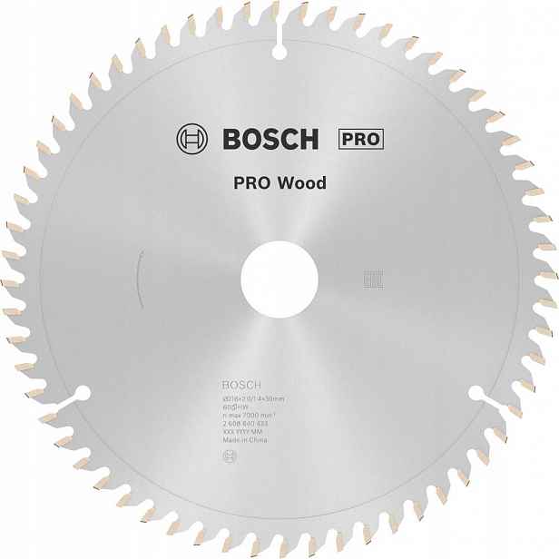 Pilový kotouč Optiline Wood 216x2/1,4x30 mm 60Z Bosch