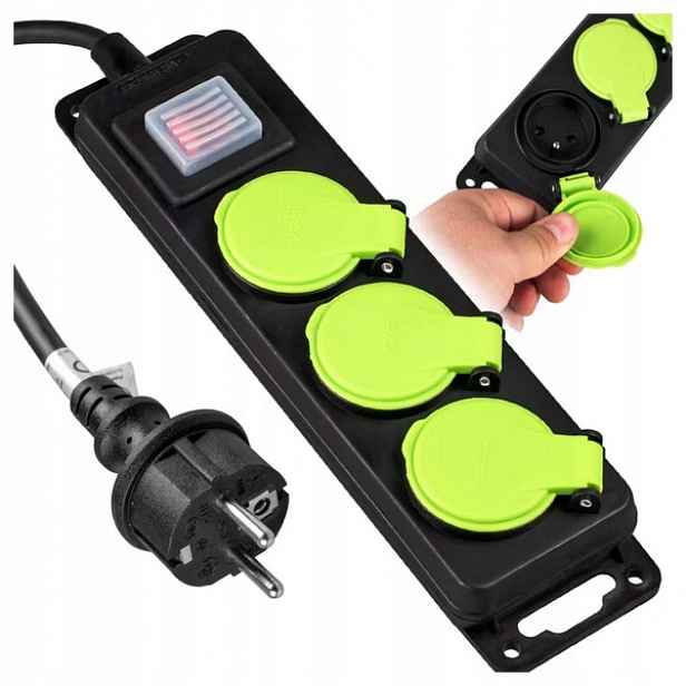 Prodlužovací Kabel 3 zásuvky s vypínačem 10 m 16A/3680W Vayox