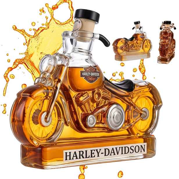 Skleněná karafa ve tvaru motocyklu 350 ml, dekantéry pro domácí bar