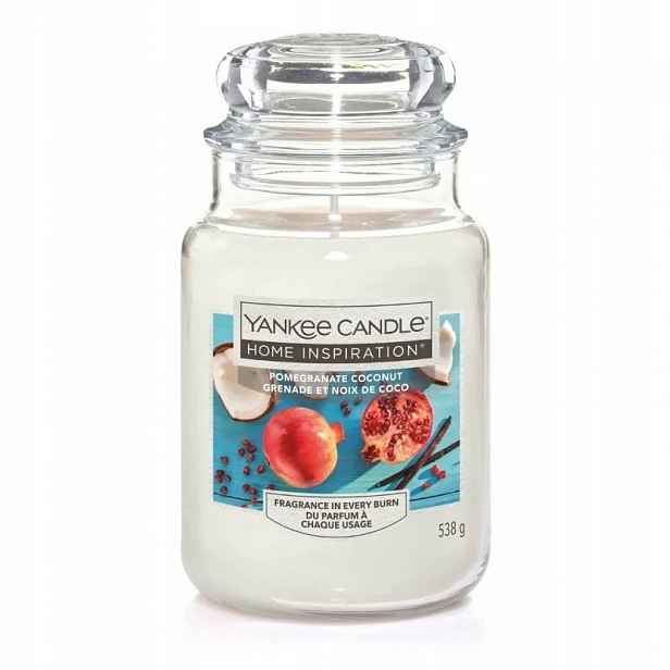 Velká svíčka Pomegranate Coconut Home Inspiration Yankee Candle
