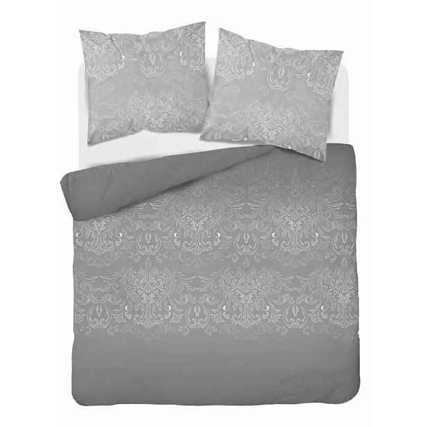 Elegantní Šedé Povlečení Glamour Povlečení Bavlněný Satén 140x200
