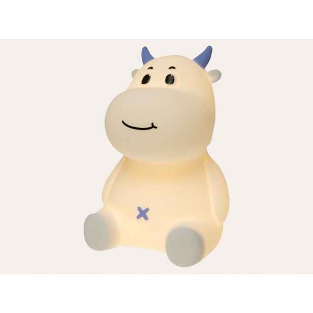 MARY'S Noční LED lampička Kravička - modrá