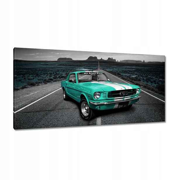 Obrazy 115x55 Tyrkysové auto Ford