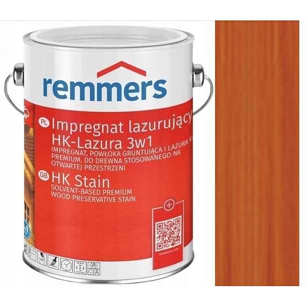 Remmers Hk-lasur Lazura na dřevo 5L, impregnace, odstín mahagon (2255)
