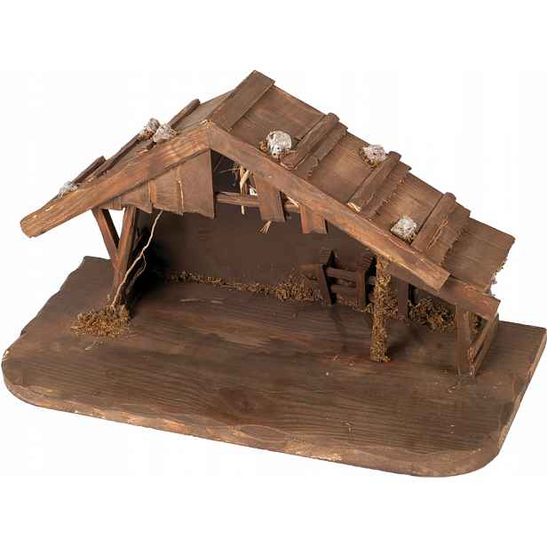 Vánoční betlém 39x19x21 cm pro figurky 9-11 cm
