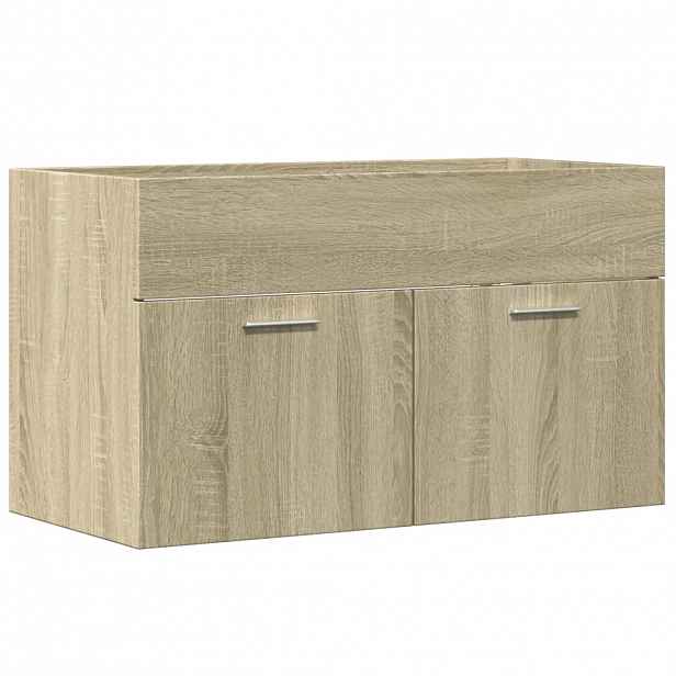 vidaXL Koupelnová skříňka pod umyvadlo dub sonoma 90 x 38,5 x 46 cm