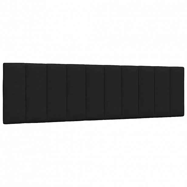 vidaXL Polštář na čelo postele Hanko černý 180 cm textil