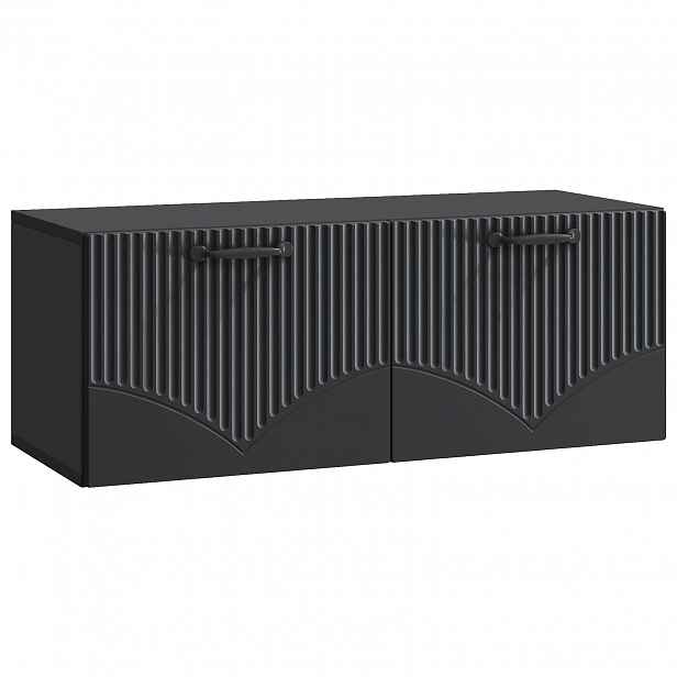 vidaXL Nástěnná TV skříň Černá 78,5 x 31 x 30 cm Kompozitní dřevo