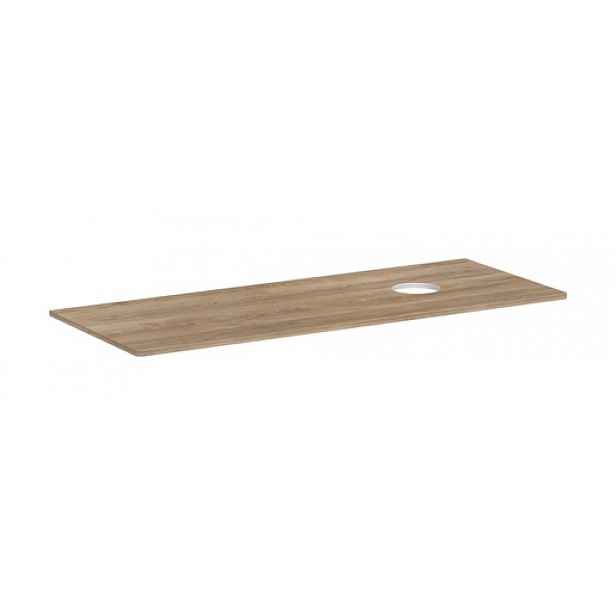 Deska pod umyvadlo Hansgrohe Xelu Q 136x1,6x55 cm přírodní dub 54117230