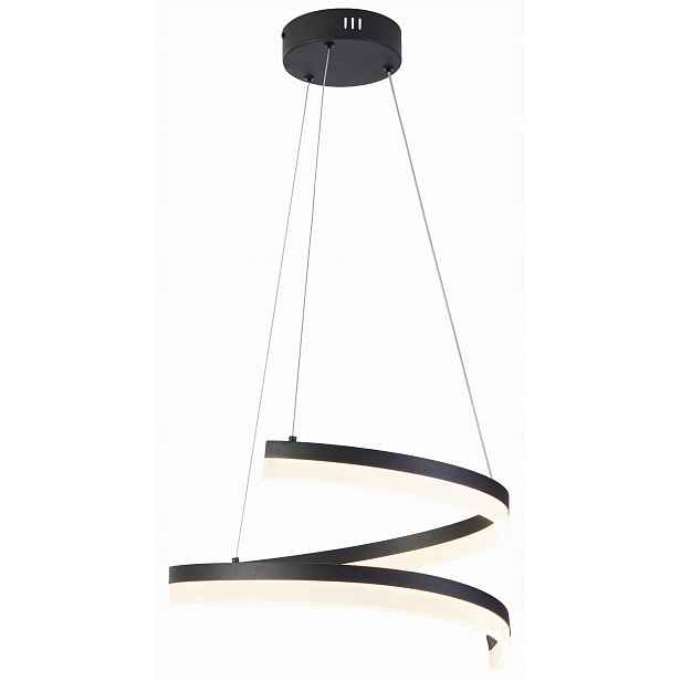 Moderní lampa s charakterem spirály konfety nad rohem Monacor 28W