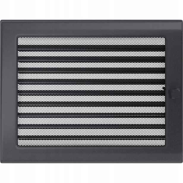 Ventilační krbová mřížka 22x30 Grafit Žaluzie