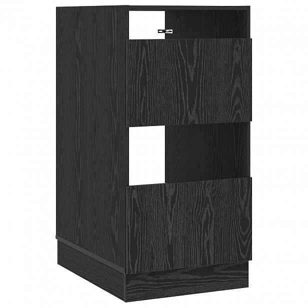 vidaXL Skříň na prádlo Černý dub 50 x 68 x 102 cm Kompozitní dřevo
