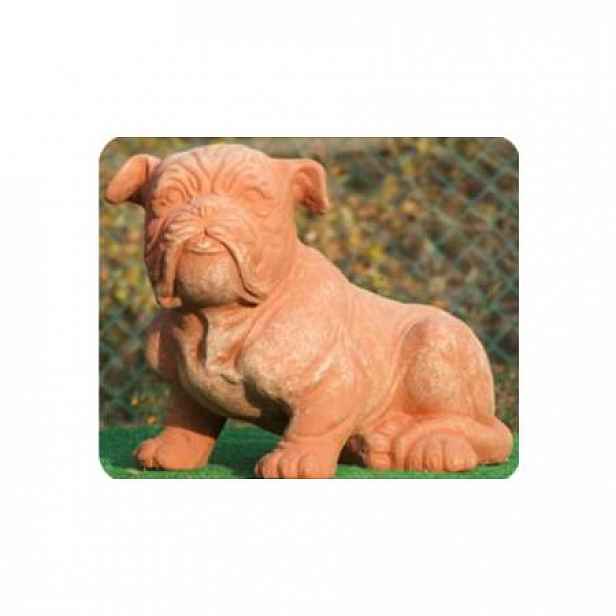Pes Boxer sedící keramika 40cm
