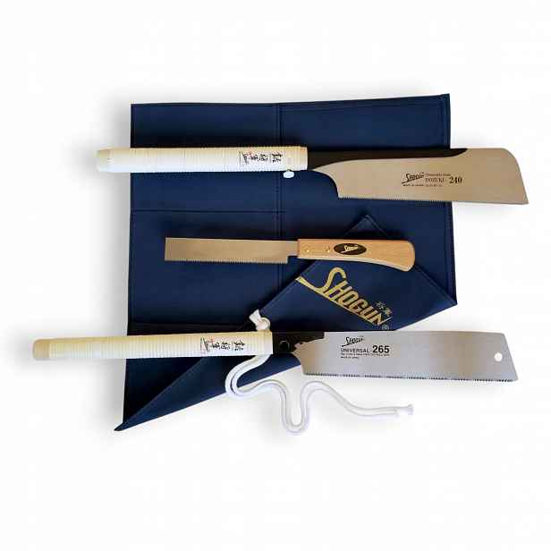Sada 3 japonských pil Kobe s pouzdrem Shogun