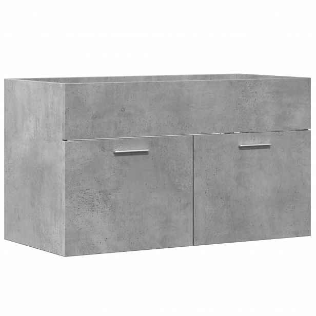 vidaXL Koupelnová skříňka pod umyvadlo šedá 90 x 38,5 x 46 cm kompozit