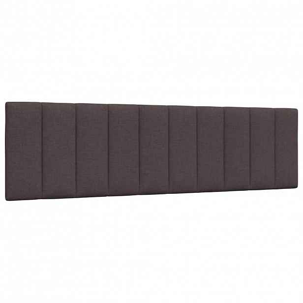 vidaXL Polštář na čelo postele Hanko tmavě hnědý 180 cm textil