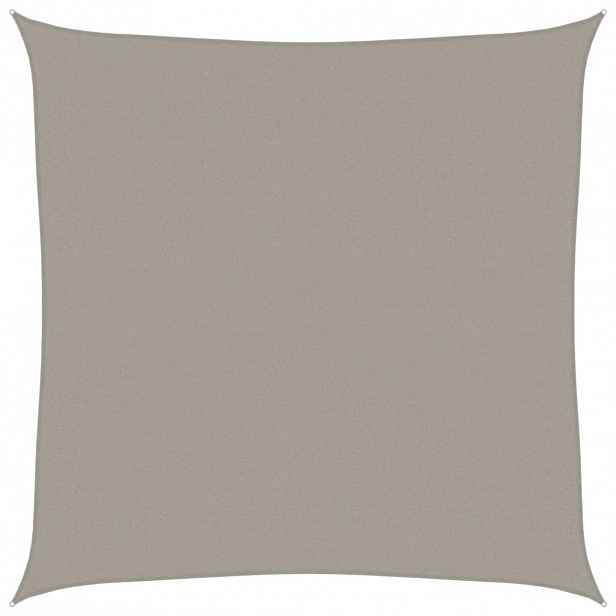 vidaXL Stínicí plachta 160 g/m² čtverec světle šedá 4,5 x 4,5 m HDPE
