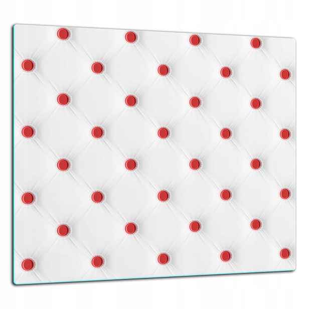 Skleněná Ochranná Deska Panel Lepidlo 65x60 Bílá