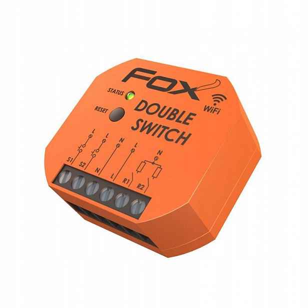 Fox Dvoukanálový Wi-Fi relé 230V