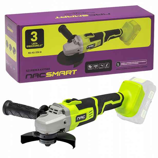 Úhlová Bruska Bruska Gumová Nac Smart Body 125MM 20V