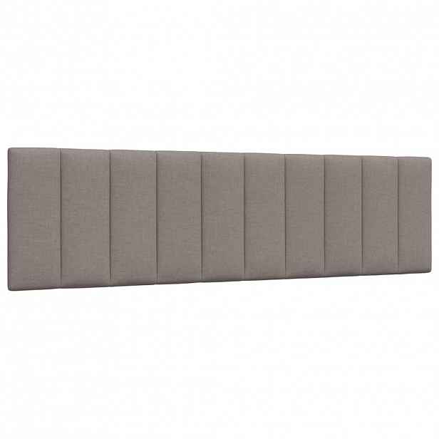 vidaXL Polštář na čelo postele Hanko taupe 180 cm textil