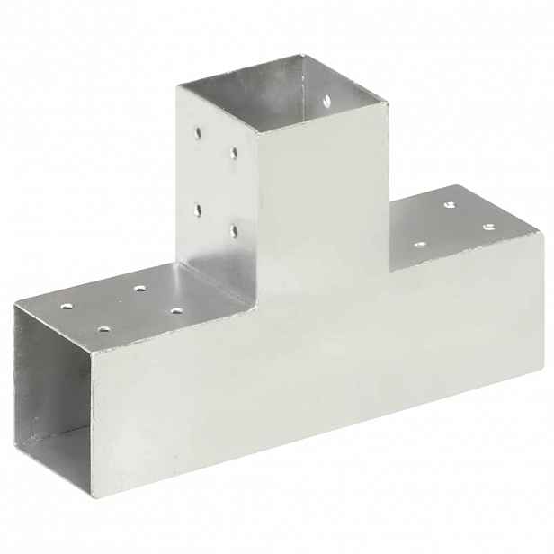 vidaXL Trámová spojka tvaru T pozinkovaný kov 81 x 81 mm
