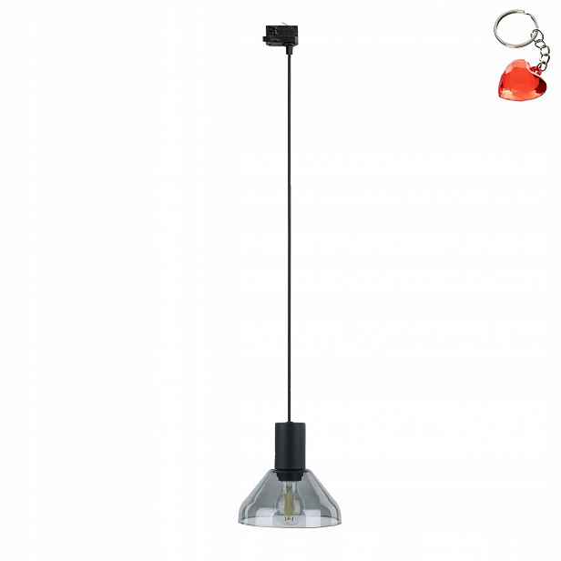 Závěsná kolejnicová lampa Zwis Reflektor Led svítidlo Černá E27 Tk Lighting