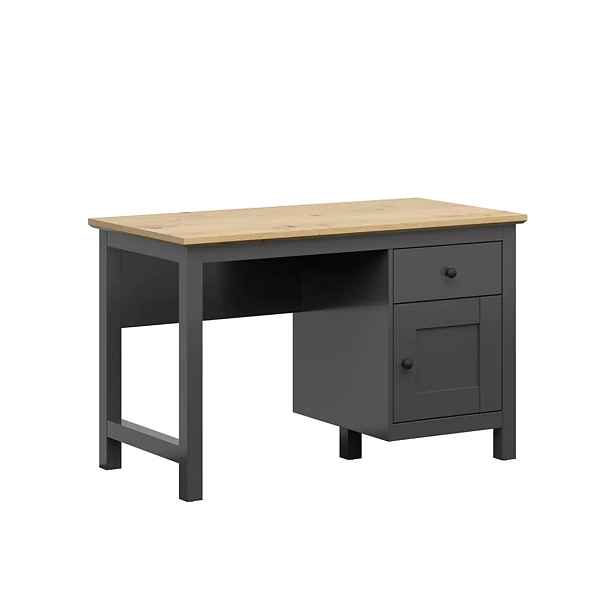 BRW HESEN psací stůl BIU1D1S, grafit/dub artisan