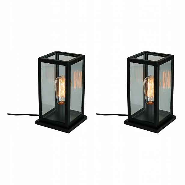 Sada 2 stolních lamp Laverno Černé Elegantní Italux