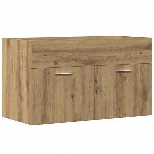 vidaXL Koupelnová skříňka pod umyvadlo dub artisan 90 x 38,5 x 46 cm
