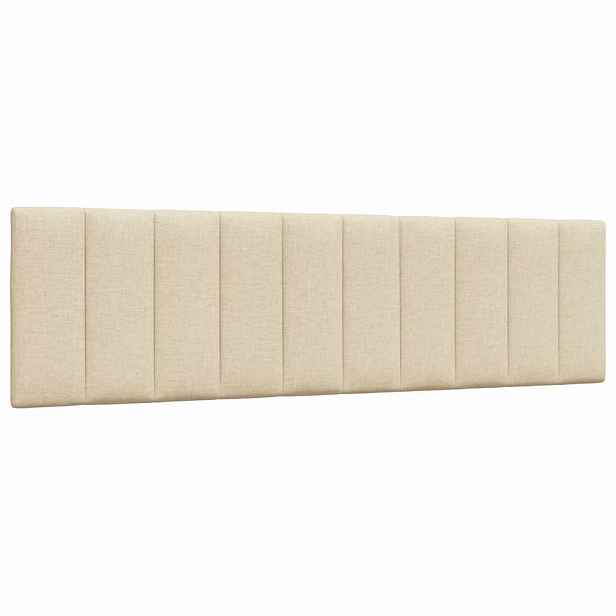 vidaXL Polštář na čelo postele Hanko krémový 180 cm textil