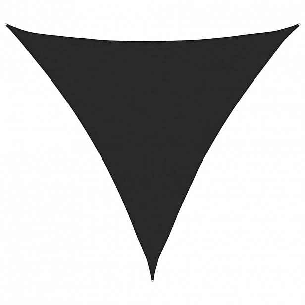 vidaXL Stínící plachta 160 g/m² černá 6 x 6 x 6 m HDPE