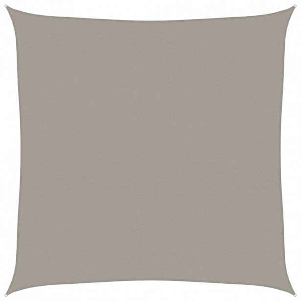 vidaXL Stínicí plachta 160 g/m² čtverec světle šedá 7 x 7 m HDPE