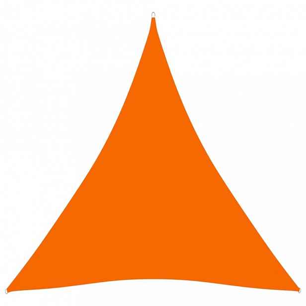 Plachta proti slunci oxfordská látka trojúhelník 3,6 x 3,6 x 3,6 m Oranžová