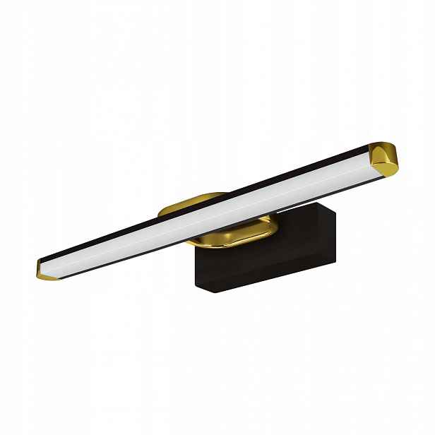 Koupelnové Nástěnné Svítidlo Lampa Nad Zrcadlo Led 7W Černo Zlaté Dekorace IP44