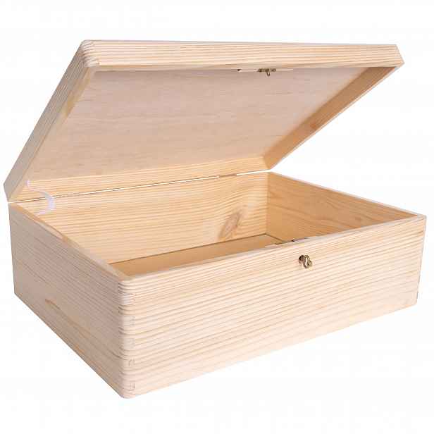 Krabička s klíčem a víkem jako dárek k hračkám, fotografie 40x30x14 cm