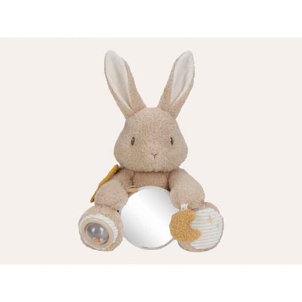 Little Dutch Králíček plyšový s aktivitami Newborn Naturals