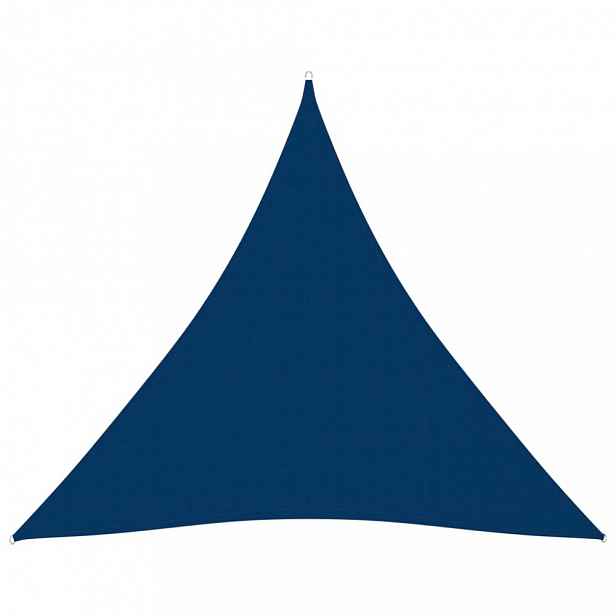 Plachta proti slunci oxfordská látka trojúhelník 3,6 x 3,6 x 3,6 m Modrá