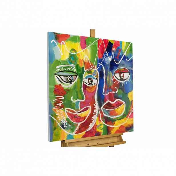 KUNSTLOFT RUČNĚ MALOVANÝ AKRYLOVÝ OBRAZ, 80/80 CM