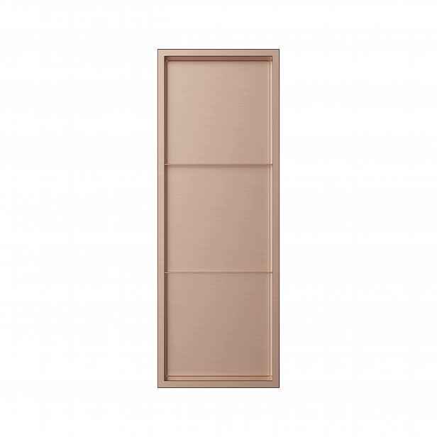 Koupelnová Polička Q-box 3 Podomítková Měděná 90x30x10 cm Aquauno