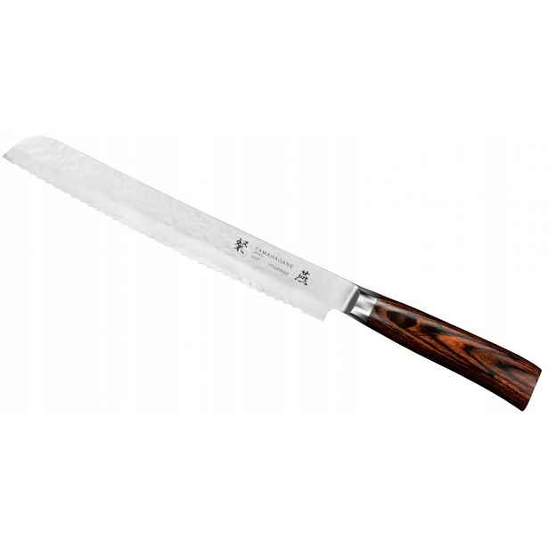 Nůž Na Chléb Tamahagane Tsubame Brown 23 cm, zoubkovaný, ocelový