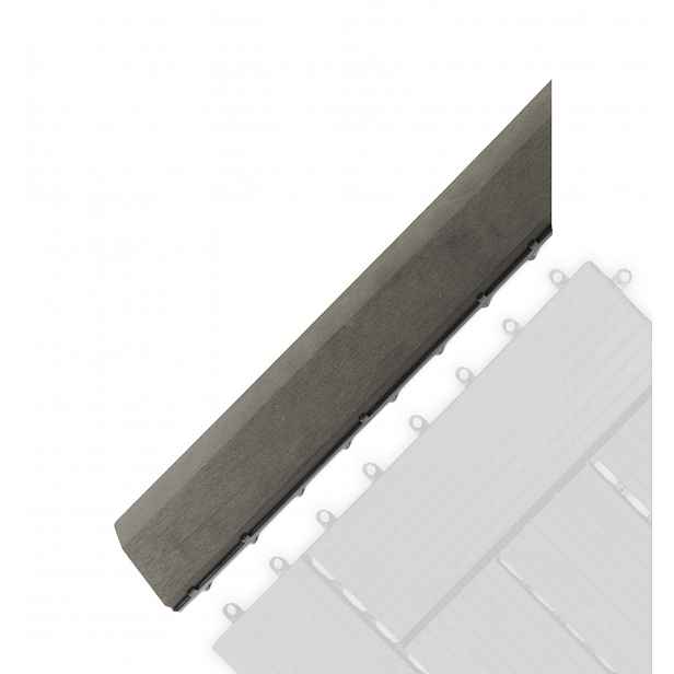Rohová přechodová lišta G21 Incana pro WPC dlaždice 38,5 × 7,5 cm, levá