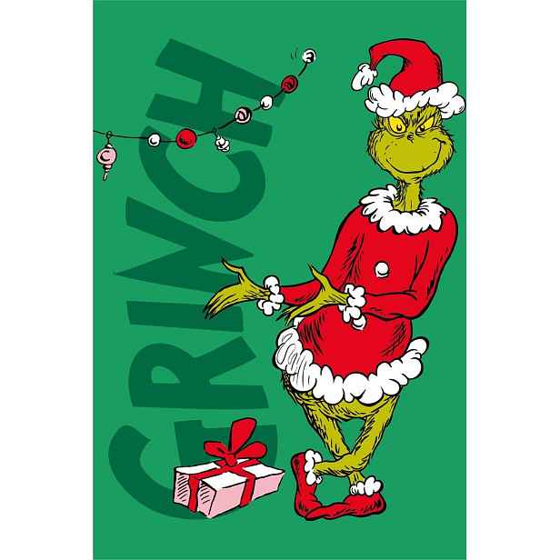 Zelená dětská deka z mikroflanelu 100x150 cm Grinch – Jerry Fabrics
