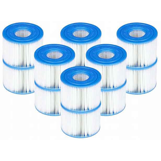 12 x Filtr Pro Spa Čerpadlo Jacuzzi Filtry Intex Filtrační Vložka Typ S1