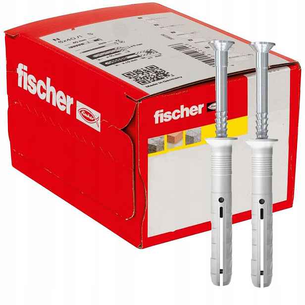 Fischer Natloukací hmoždinka N 8 x 120/80 S se zapuštěnou hlavou gvz 50 Ks