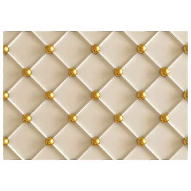 Fototapeta Zlaté nýty a Romby Minimalismus Elegance 416x290 do obývacího pokoje lepidlo