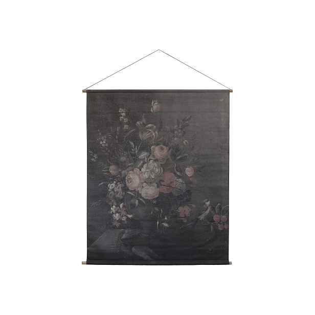 Nástěnná vintage mapa s květy Floral print IV - 124*145cm Chic Antique
